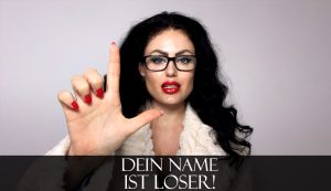 Blackdiamoond Porno Video: Dein Name ist Loser!