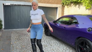 Lara CumKitten Porno Video: Sommer Piss in Jeans und Stiefeln - Komplett durchnässt